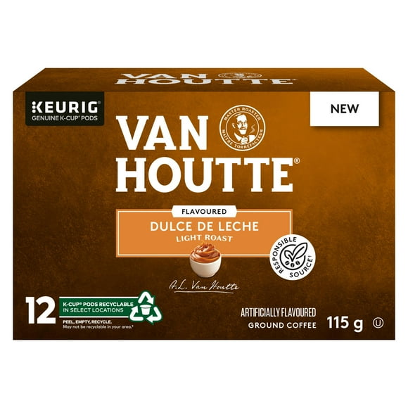 Van Houtte Dulce de Leche, Light Roast, K-Cup Coffee Pods 12ct, 12 Count