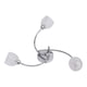 thumbnail image 3 of Lámpara De Techo Led Lámpara De Techo De Cristal De 3 Bombillas Bombilla G9 Cromada De Vidrio Metálico Monstrate HA025334-02, 3 of 6