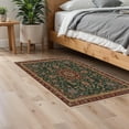 thumbnail image 2 of Area Soft Rugs 2x3 Washable Non Slip Boho Small Floor Entryway Rugs for Living Room Bedroom, Vintage Style Farmhouse Mat for Kitchen Red & Green, 2 of 7