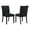 Black, variant on Coaster Dermott 20.25'' Fabric Upholstered Dining Side Chair in Black