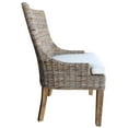 thumbnail image 5 of Padma's Plantation Alfresco Wicker 2 Pc. Dining Chair Set in Kubu Gray, 5 of 14