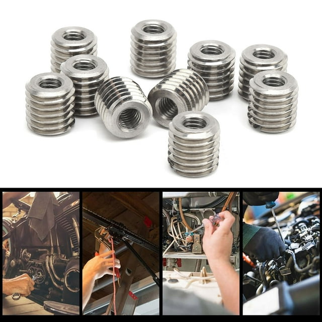 Herramienta De Reparación De Roscas, Rosca Hembra M6x1,0 Mm Insertos De Rosca Rosca Macho M12x1,75 Mm Para Aviación Para Turbinas De Para Comunicaciones Electrónicas Para