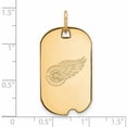 thumbnail image 5 of Sterling Silver Gold Plated NHL LogoArt Detroit Red Wings Small Dog Tag, 5 of 5