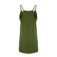 thumbnail image 7 of Htigea Clearance Womens Summer Casual Sleeveless Romper Loose Spaghetti Strap Shorts Jumpsuits with Pockets 2025 Clothes Army Green,L, 7 of 7
