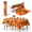 100 Ft x 54 Inch-Fall Leaf, variant on 100 Ft x 54 Inch Fall Leaf Disposable Plastic Tablecloth Roll