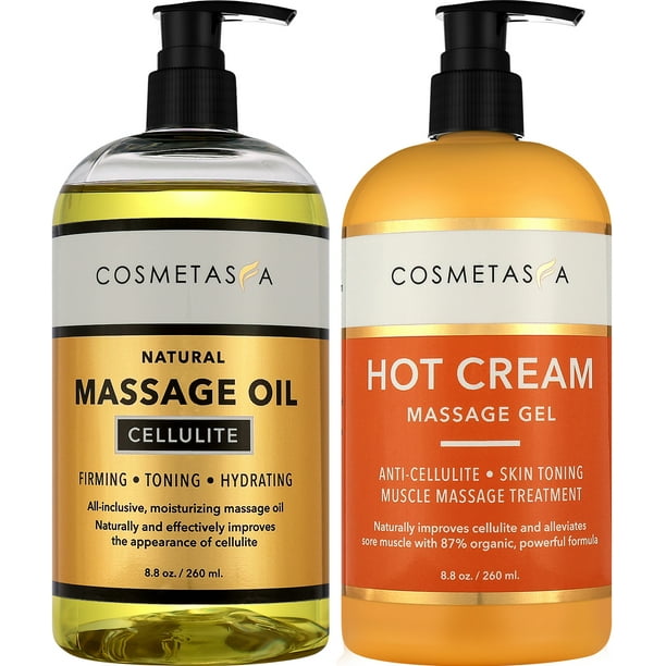 AntiCellulite Massage Oil & Hot Cream Massage Gel Oil Scent Menthol