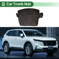 thumbnail image 2 of Unique Bargains Cargo Liner Rear Trunk Mat Trunk Cargo Luggage Boot Tray Mat for Honda CRV Hybrid 2017-2021 XPE Microfiber Leather Black Flat Face 3D Diamond Pattern, 2 of 7