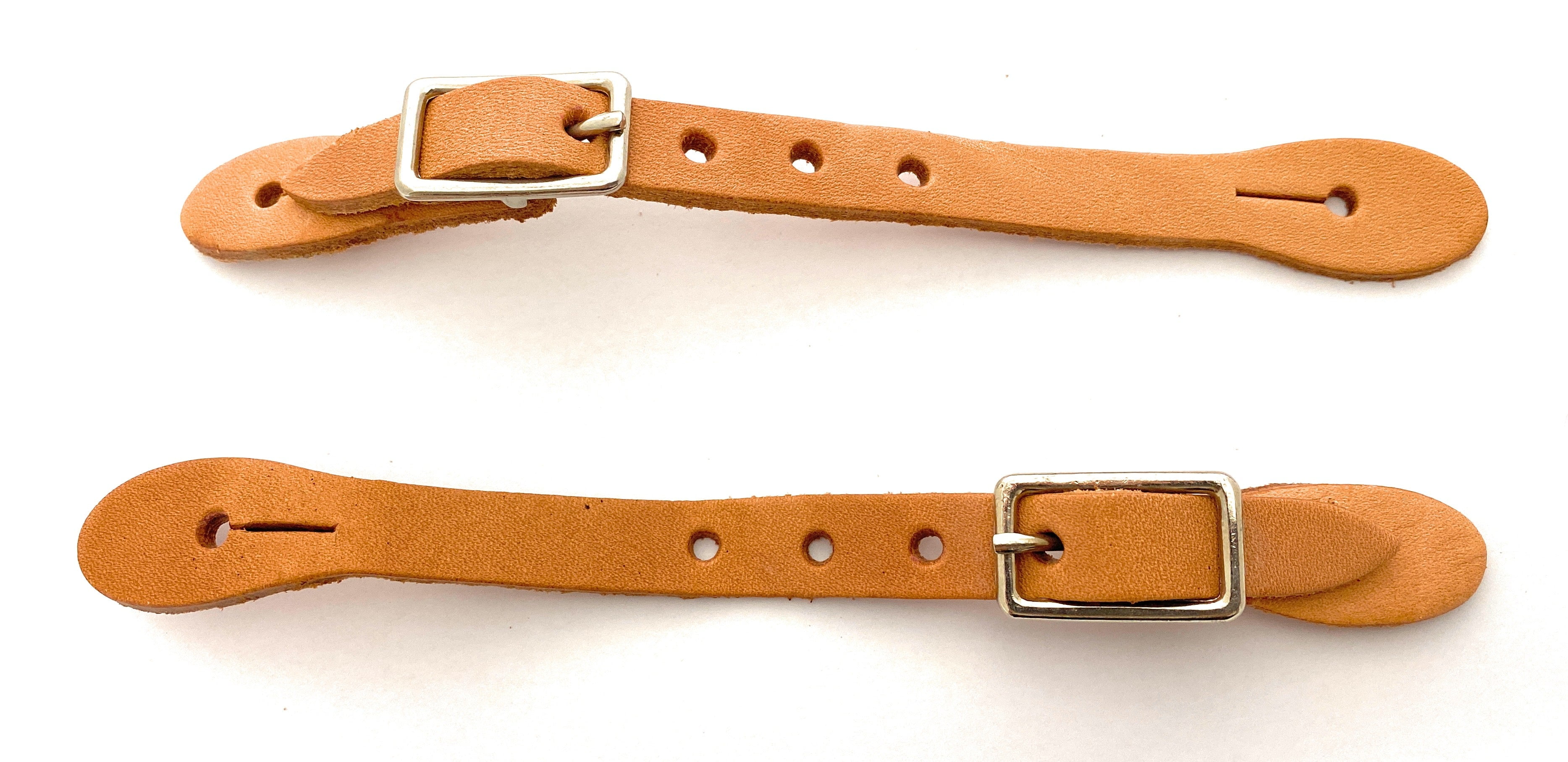 Toddler Spur Straps Genuine Leather Cowboy Boots Kids Children Made USA Russet