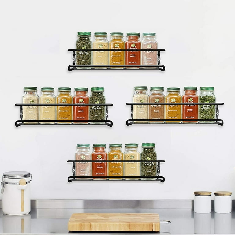 Wall Mount Cabinet Spice Rack Kitchen Pantry Door Snack Storage