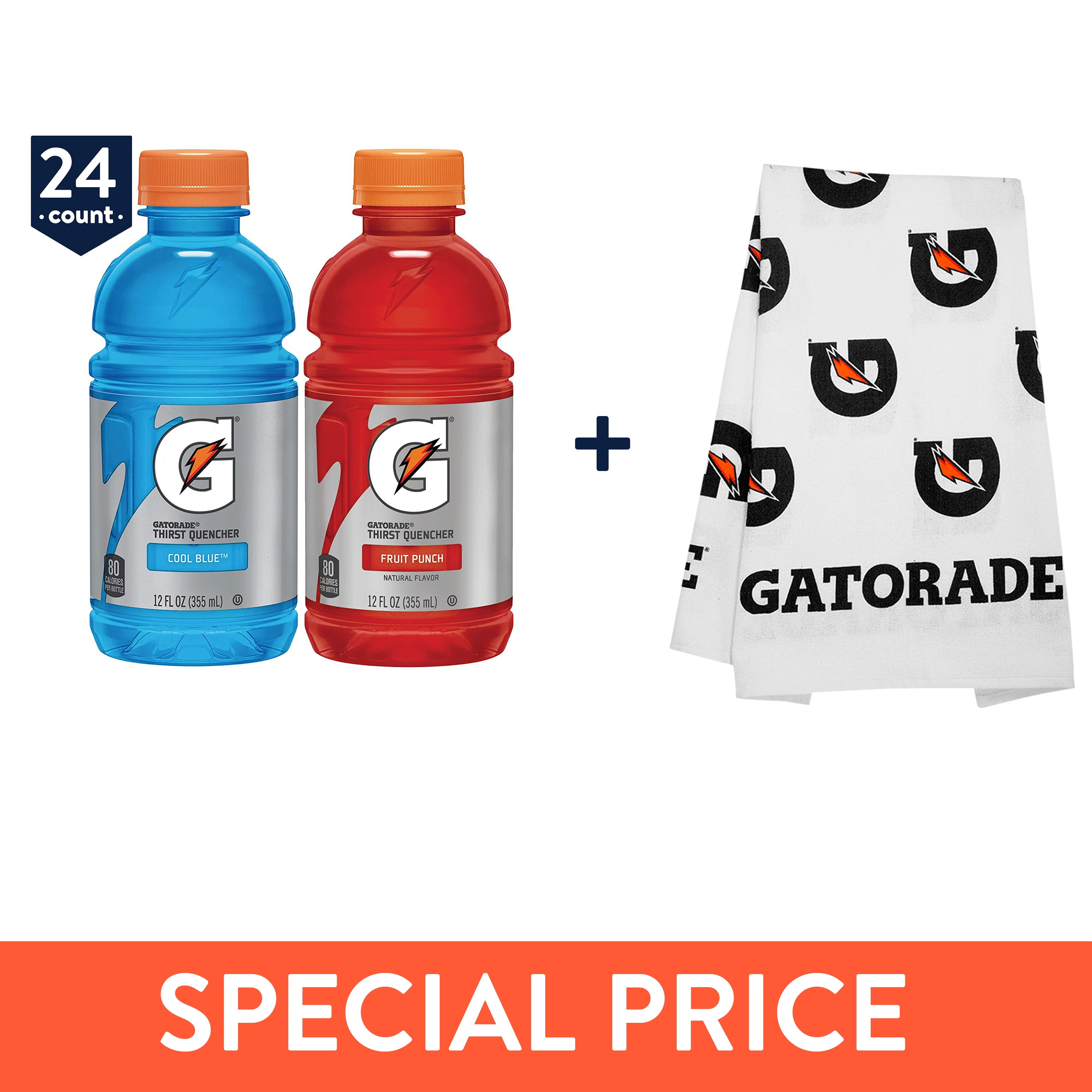 Buy a Gatorade 12 Oz, 24 Ct Sports Variety Pack and get a Gatorade Original Sideline  Towel - Walmart.com