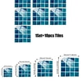 thumbnail image 3 of 10 Pieces of Geometric Square Grid Pattern Wall Stickers Fmb314 10*10Cm, Pvc Adhesive Tile Stickers 10Pcs Geometric Square Grid Wall Stickers for Kitchen Floor Furniture, 3 of 5