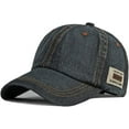 thumbnail image 4 of Vintage Distressed Jean Hat, Light Acid Washed Denim, Adjustable Clip for Universal Fit, 4 of 6