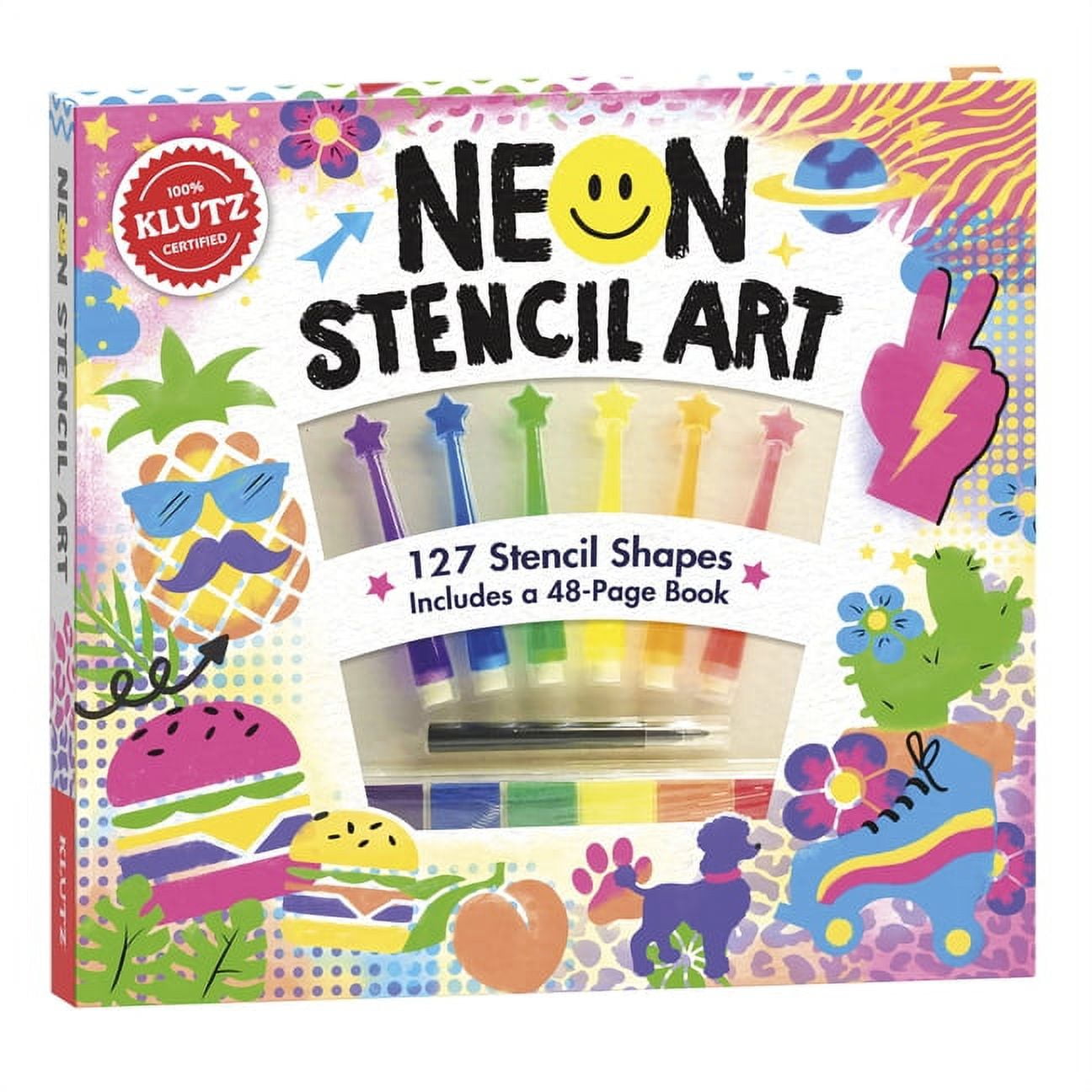 Neon Stencil Art, (Hardcover)