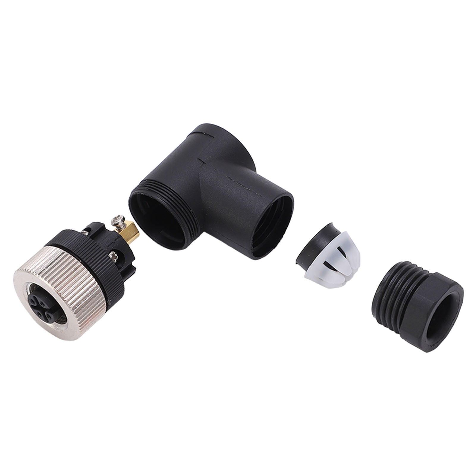 BIMZUC NMEA 2000 Female Field Installable Connector M12 5 Core Bending Type IP67 Waterproof Boat Accessory for Garmin Networks