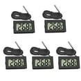 thumbnail image 1 of Funsto 5 Pcs Température d'Eau Numérique LCD pour Réfrigérateur Congélateur Réfrigérateur Aquarium, 1 of 6