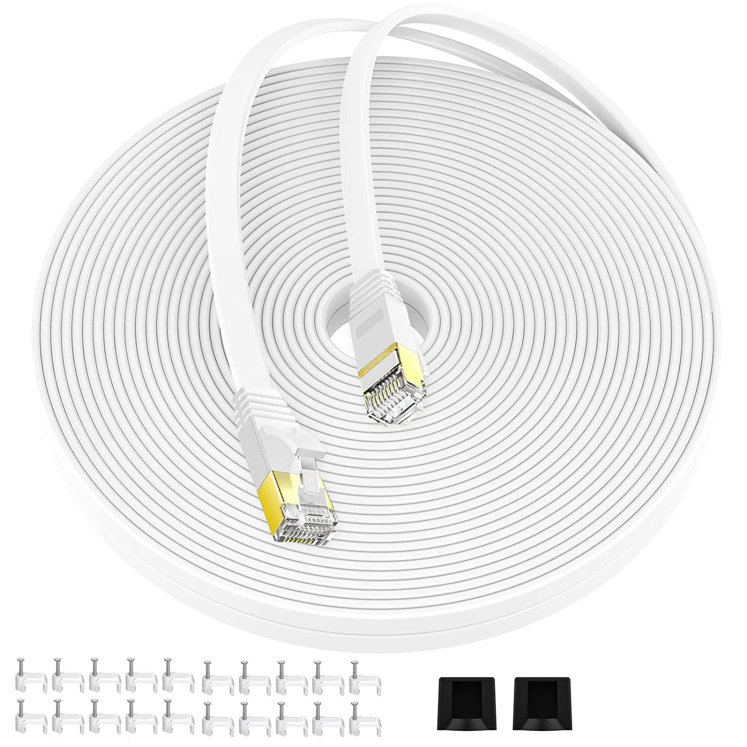 CAT6 Ethernet Cable 75FT With Shielded Gold Shell RJ45 Connector For cat6-ethernet-cable-75ft-with-shielded-gold-shell-rj45-connector-for