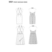 Burda Style Sewing Pattern 6421 - Misses Swing Dresses, Size: A (8-18)
