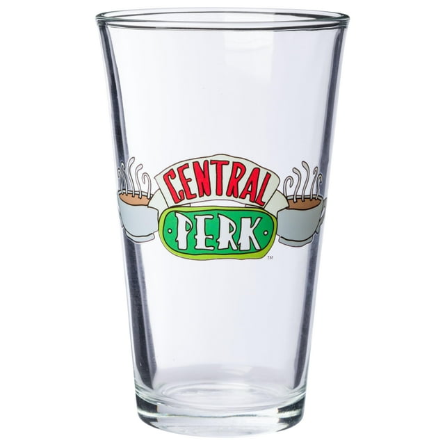 Vaso de cerveza plateado con el logotipo de Buffalo Friends Central Perk, 473 ml