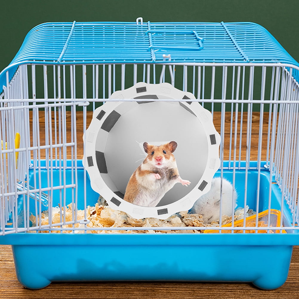 CATIEBYE Bite-Resistant Silent Hamster Wheel Black for Pet Exercise and Fun