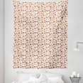 thumbnail image 1 of Dessert Tapestry, Bakery Medley Pattern of Baguettes Tartlets Biscuits Donuts Cookies Swiss Roll Cake, Fabric Wall Hanging Decor for Bedroom Living Room Dorm, 5 Sizes, Multicolor, by Ambesonne, 1 of 1
