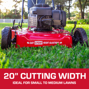 Hyper Tough 20 in 125cc Gas Walk-Behind Push Lawn Mower with Briggs & Stratton Engine, Red