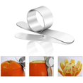 thumbnail image 3 of Korty - Juego de 2 peladores de acero inoxidable redondos de color naranja para cocina, accesorios de cocina, 3 of 8