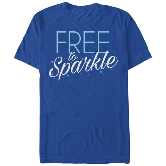 Men's CHIN UP 4th of July Free to Sparkle  Graphic Tee Royal Blue Medium
