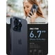 thumbnail image 2 of Funda para teléfono i-Blason Ares Magnetic con protector de pantalla para iPhone 15 Pro Max, color azul, 2 of 7