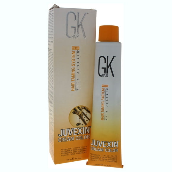 Global Keratin GK HAIR Crème Colorante Professionnelle Tube de 3.4 Fl Oz Couleurs Nourrissantes et Nettoyantes pour Coiffage Haute Performance Longue Durée Toner Naturel Semi-Permanent, Naturels - 8 Blond Clair