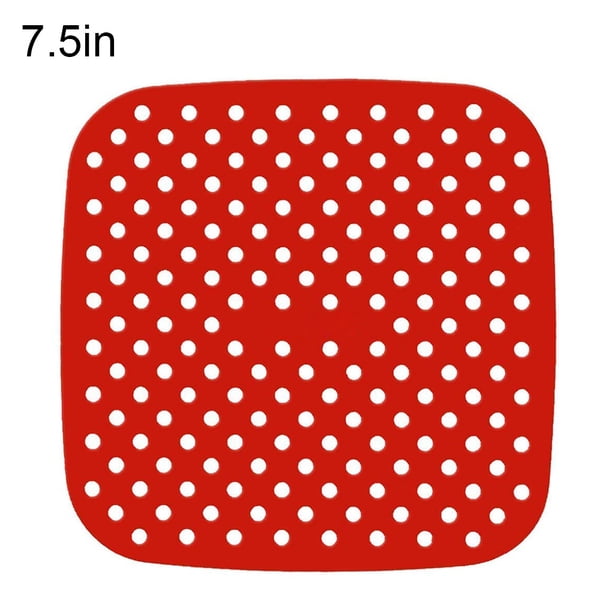 Inteprter Air Fryer Liner Reutilizable Airware Mat Antiadherente Cocina Freidora de aire Accesorio Herramientas y accesorios para hornear Rojo 7.5 Zoll Inteprter HA004281-01