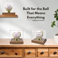 thumbnail image 3 of Display Zone Gold Glove Baseball Display Case Holder – Clear Homerun Cube Keepsake Box for Signed, Autograph, and Game Balls, 3 of 7