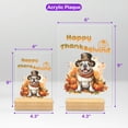 thumbnail image 5 of Happy Thanksgiving Bulldog Welcome Thankful Fall Autumn Pumpkin Acrylic Plaque Sign Ashwood Base Dog Lover Gifts Idea Home Desk Decor - 02021, 5 of 5