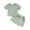 d-Green1103, variant on VNKIDY Toddler Boys Girls Short Sleeve Solid Color O-Neck Sweatshirt Pullover Tops Shorts Outfits Sets Cozy
