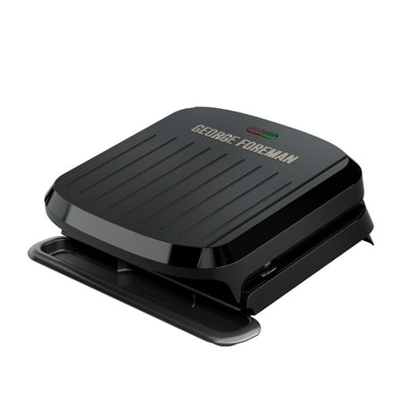 George Foreman 4-Serving Removable Plate Grill and Panini, Black, GRP1065B