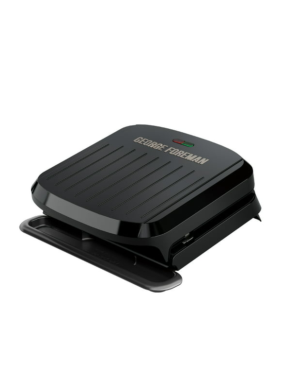 George Foreman 4-Serving Removable Plate Grill and Panini, Black, GRP1065B