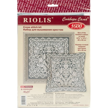 - Pannel Viennese Lace Cushion Counted Cross Stitch Kit-15.75