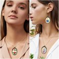 thumbnail image 2 of EIGTHTAIL 3-Pack Mini Embroidery Necklace Kit - DIY Cross Stitch Pendants with Hoops  Beads  Stamped Cloth & Instructions - Perfect Craft Kit for Adults, 2 of 7