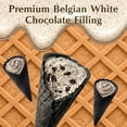 thumbnail image 5 of Dolce Calma Belgian Chocolate Mini Waffle Cones, Strawberry & Cookies and Cream Variety Pack, 72 Cones Total (2 pc), Crispy Gourmet Snacks for Gifting & Parties, 12 Packs x 6 Cones Bundle Pack, 5 of 5