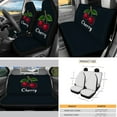 thumbnail image 3 of Yuyamidu Cherry Car Seat Cover Full Set with Car Sun Shade Steering Wheel Cover Seat Belt Strap Cover Handbrake Cover Set Cup Coaster Keychain Wristlet Strap for Women, 16 PCS, 3 of 7