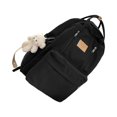 thumbnail image 1 of Qarigey de lona de gran capacidad de color sólido ajustable para estudiantes Bolso de hombro de viaje Mochilas, 1 of 6