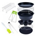 thumbnail image 2 of MasteelfCA 9pcs 6 Inch Air Fryer with Non-Stick Cake Pan Kitchen Tools Set Air Fryer Kit, 2 of 7
