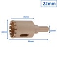 thumbnail image 1 of MYG 5-50mm Hex Handle Vacuum Brazed Dry Drill Bits Cutter Drilling Core Bit Tile, 1 of 10
