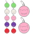thumbnail image 4 of 12pcs Stainless Steel Pet ID Tags Cat Tags Pendants Kitten Tags Round Tags, 4 of 8