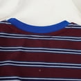 thumbnail image 5 of SAWOBUUN Boys Girls Summer Striped T-Shirt Kids Cotton Blend Short Sleeve Tee Crew Neck Casual Breathable Top School Uniform, 5 of 9