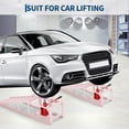 thumbnail image 6 of Wisykoke 5 Ton Hydraulic Car Ramps Set of 2, Heavy Duty 11000 LBS Low Profile Portable Car Lift Ramp for Oil Change & Garage Repair, Steel Ramps for Trucks, Low Cars, 6 of 9