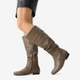 thumbnail image 5 of BURUDANI Women's Knee High Pull On Riding Boots, Wide Calf Available, 5 of 7