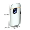 thumbnail image 3 of USB Rechargeable Flameless Electric Lighter with Double Arc Ignition, Windproof, Portable, Slim Design for Outdoor Use, Camping, Hiking - Elegant Gift Box, Multiple Colors Available, 3 of 5