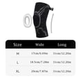 thumbnail image 3 of Sports Compression Knee Sleeve with Shock Absorbing Silicone Cushion, Adjustable Dial Knee Brace for Outdoor Running Cycling Fitness Training, 3 of 4