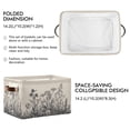 thumbnail image 2 of 2-Pack Square Closet Organizers with Handles Open Basket Bins Black and White Ink Drawing Storage Basket for Home Office, 2 of 8