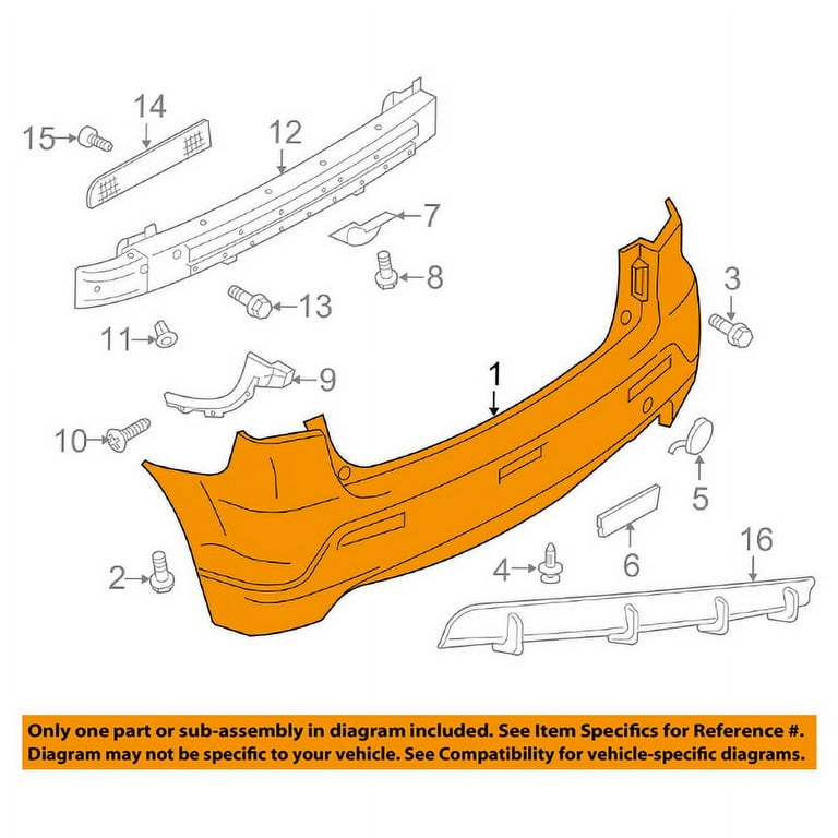 For 11-12 Outlander Sport Rear Bumper Cover Assembly Primed